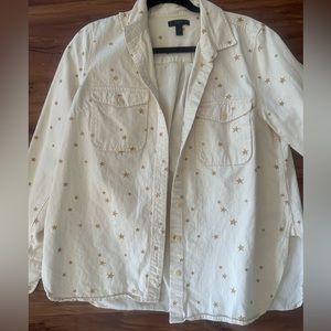 J Crew sparkle star pattern jacket